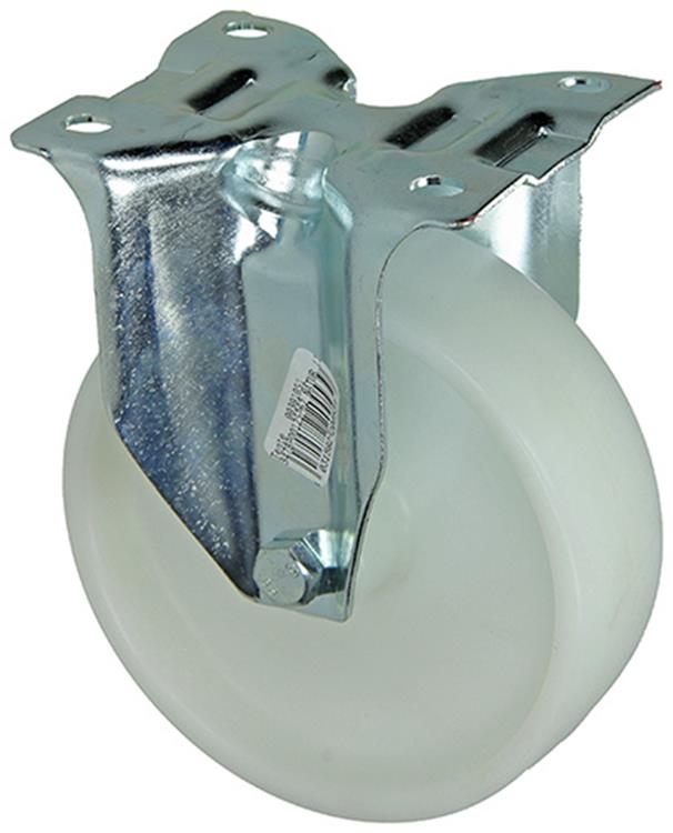 Mack by tente 1015040 - roue fixe en nylon avec roulement coulissant 125mm | 4 pièces