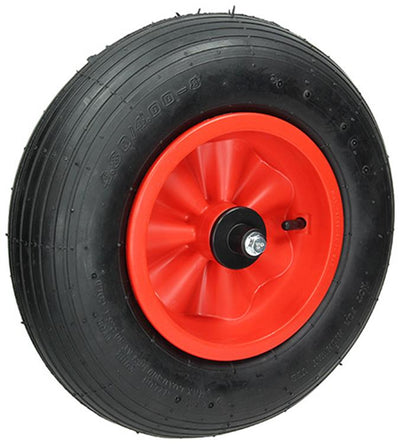 Mack by tente 1015248 - pneu pneumatique jante artificielle roulements à rouleaux + axe m12 ppr400 | 3 pièces