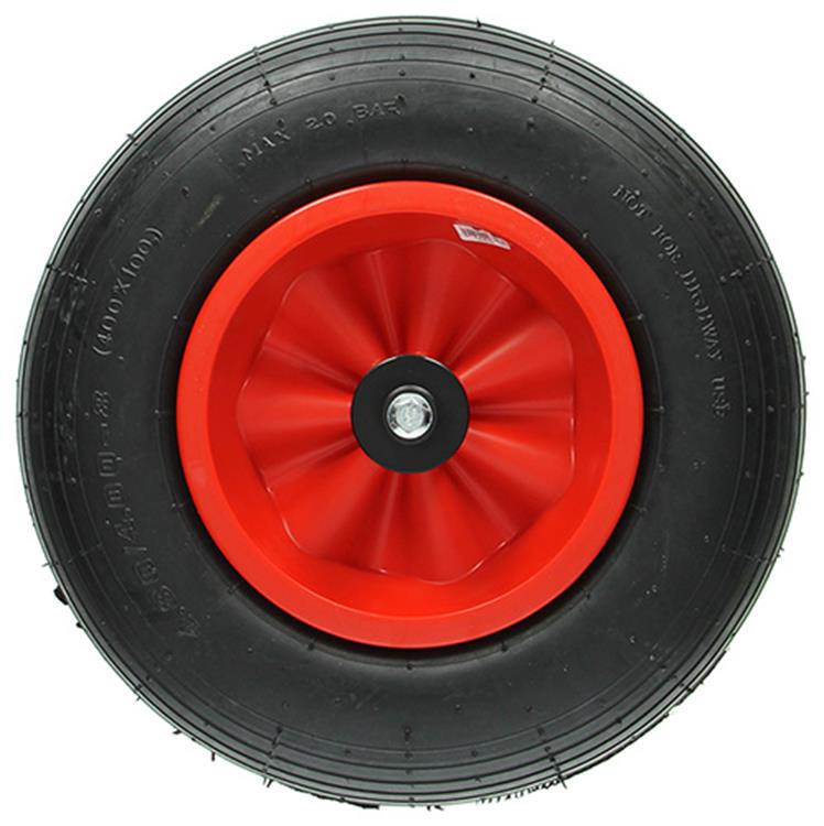 Mack by tente 1015248 - pneu pneumatique jante artificielle roulements à rouleaux + axe m12 ppr400 | 3 pièces