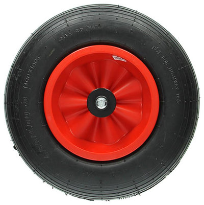 Mack by tente 1015248 - pneu pneumatique jante artificielle roulements à rouleaux + axe m12 ppr400 | 3 pièces