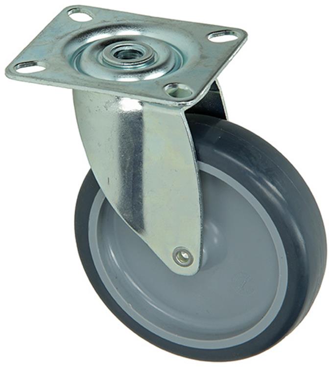 Mack by tente 1003695 - rouleau en caoutchouc 2 billes avec plaque ø100mm | 8 pièces
