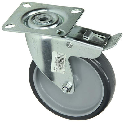 Mack by tente 1003696 - roulette pivotante en caoutchouc 2 billes avec frein ø100mm | 4 pièces