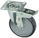 Mack by tente 1003696 - roulette pivotante en caoutchouc 2 billes avec frein ø100mm | 4 pièces