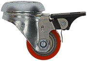Mack by tente 1010124 - rouleau PU double boule.l centre. trou. frein 35mm orange | 18 pièces - afbeelding 2