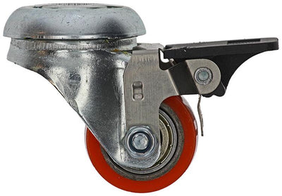 Mack by tente 1010124 - rouleau PU double boule.l centre. trou. frein 35mm orange | 18 pièces