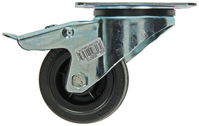 Mack by tente 1049120 - plaque de montage de roue noire + caoutchouc de frein avec jante en nylon 80mm | 8 pièces