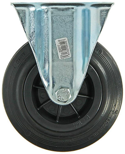 Mack by tente 1049129 - plaque de montage de roue fixe en caoutchouc avec jante en nylon 160mm | 4 pièces