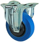 Mack by Tente 1058924 - roue fixe plaque de roulement en caoutchouc bleu 100 mm | 4 pièces