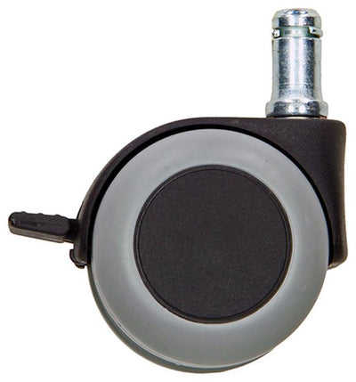 Mack by tente 1058957 - roue pivotante avec fourche de frein simple pp, avec axe 50 mm | 5 pièces