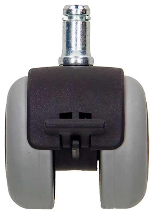 Mack by tente 1058957 - roue pivotante avec fourche de frein simple pp, avec axe 50 mm | 5 pièces