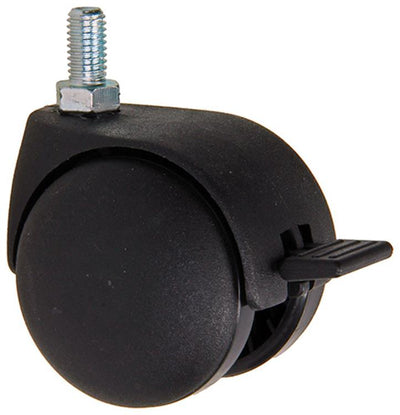Mack by tente 1058959 - roue pivotante avec fourche de frein simple roue pp, avec filetage 50 mm | 5 pièces