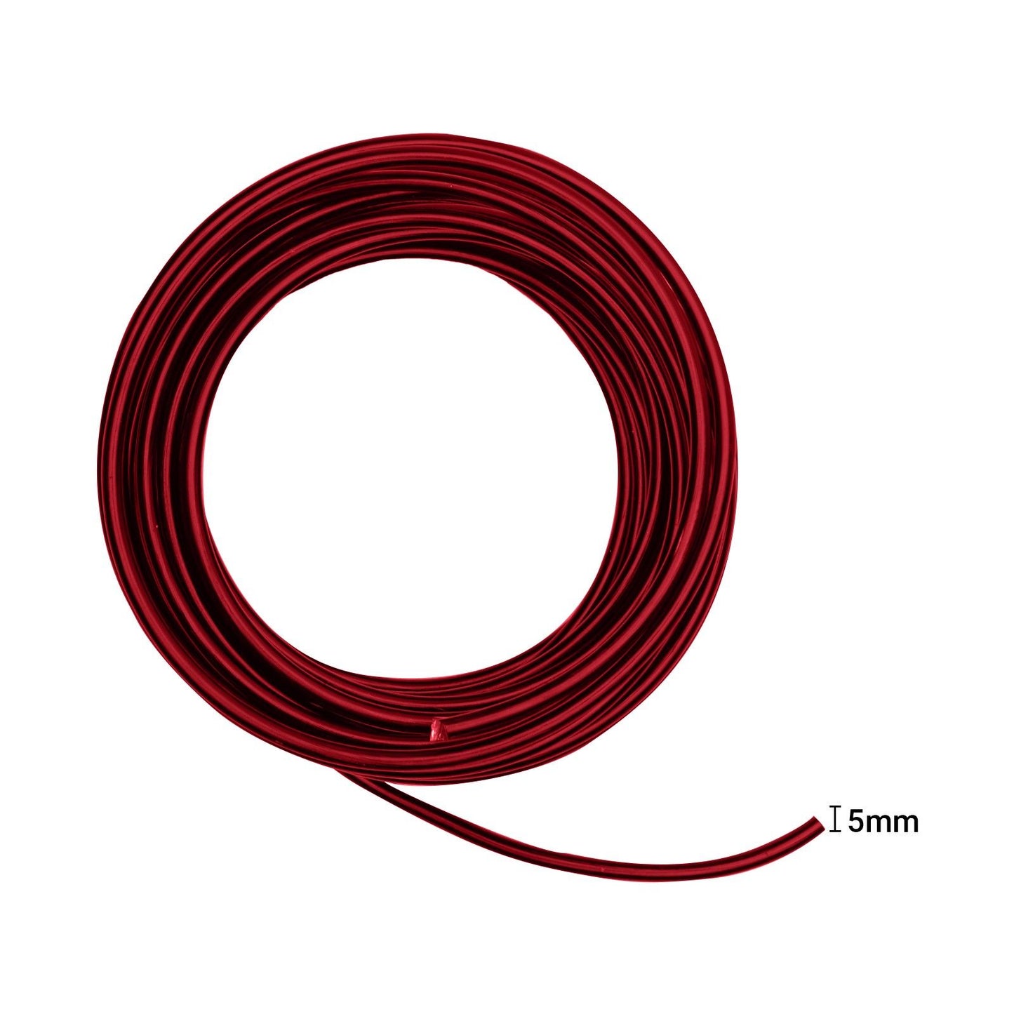 Vaessen creative • fil aluminium 5mmx10m rouge