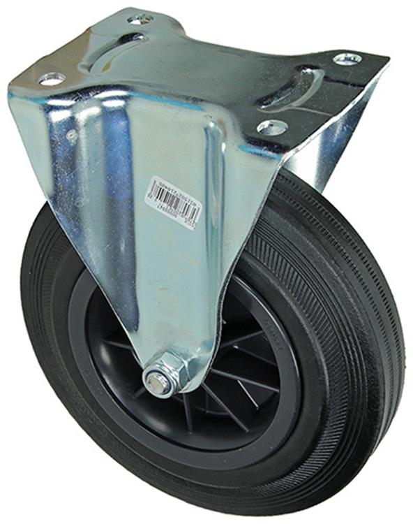 Mack by tente 1049131 - plaque de montage de roue fixe en caoutchouc avec jante en nylon 200mm | 4 pièces