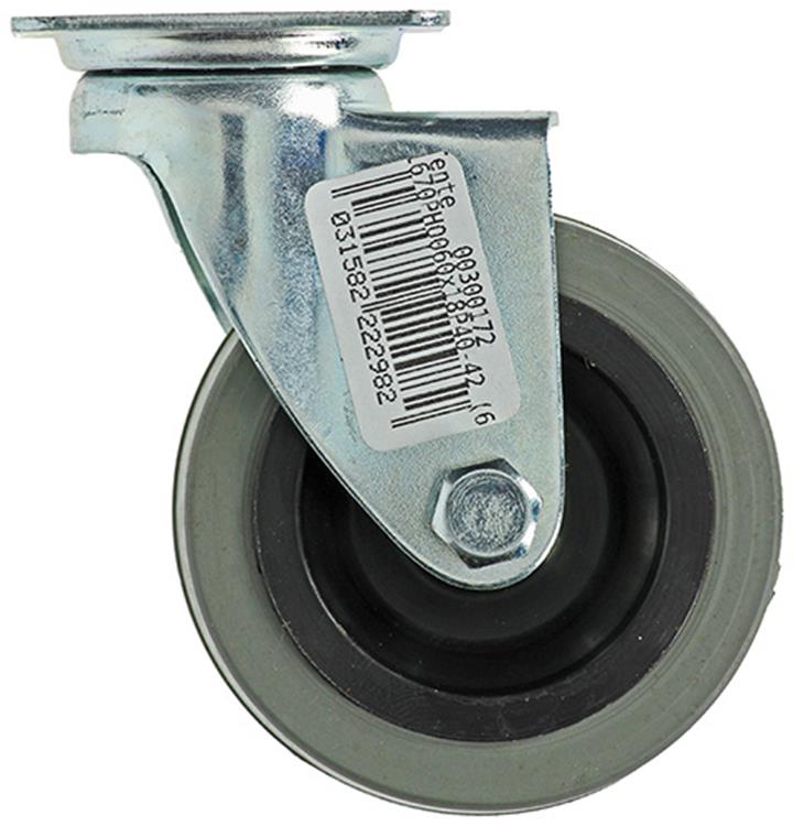 Mack by tente 1013184 - rouleau en caoutchouc 2 roulements à billes avec plateau 60mm | 12 pièces