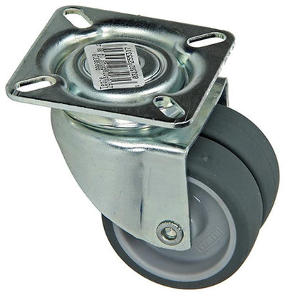Mack by tente 1014734 - double roue pivotante 50mm sur plateau | 8 pièces