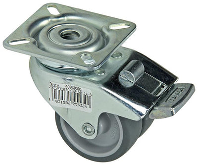 Mack by tente 1014735 - double roue pivotante 50mm sur plateau avec frein | 8 pièces