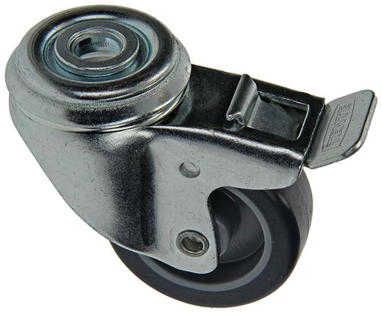 Mack par tente 1015234 - rubb. rouleau + frein 2 roulements à billes, trou central 50mm | 18 pièces