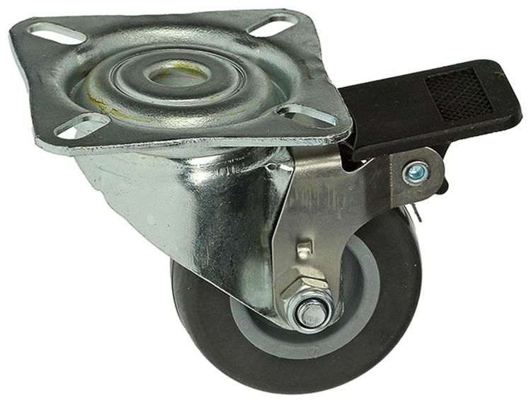 Mack par tente 1015241 - rubb. rouleau + frein 2 roulements à billes + plateau 50mm | 18 pièces