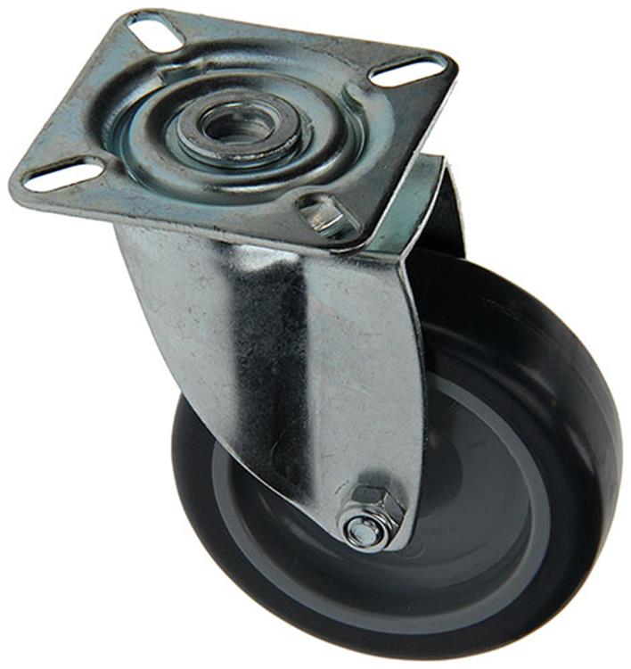 Mack by tente 1015244 - rouleau en caoutchouc 2 roulements à billes avec plateau 75mm | 18 pièces