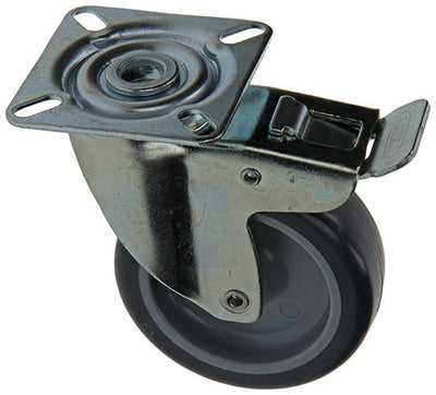 Mack par tente 1015245 - rubb. rouleau + frein 2 roulements à billes + plateau 75mm | 18 pièces