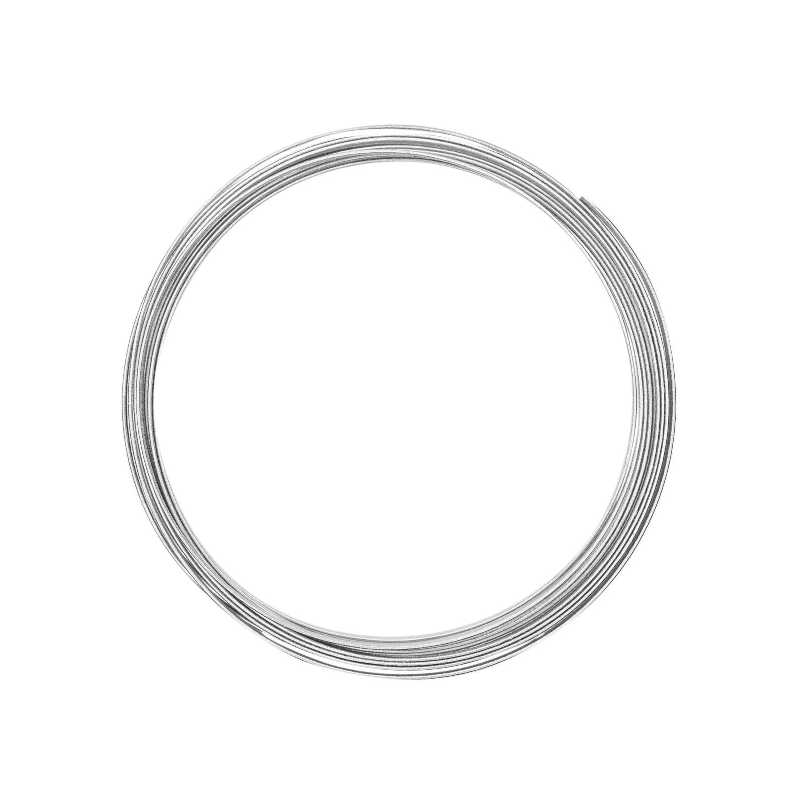 Vaessen creative • fil d'aluminium gaufré plat 5mmx1mmx5m argent