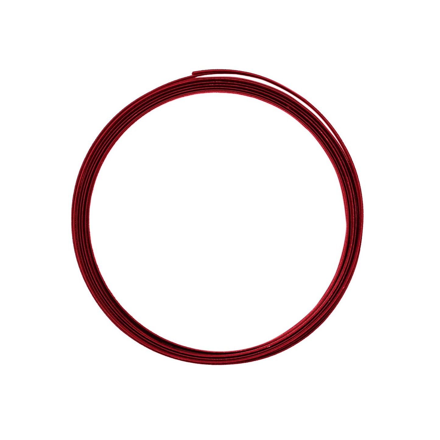 Vaessen creative • fil d'aluminium gaufré plat 5mmx1mmx5m rouge