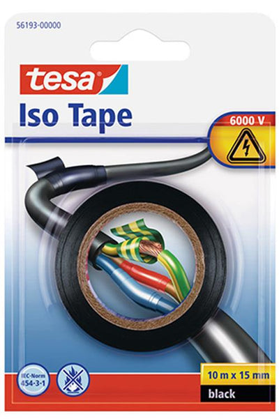 Tesa 1001725 - isolant 10mx15mm noir | 6 pièces