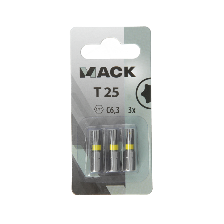 Mack 1018304 - embout à vis t25 l25mm 3pcs | 5 pièces