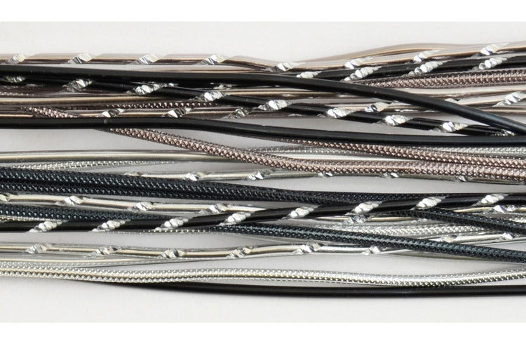 Vaessen creative • kit bijoux tiges alu 40cmx2mm argent-noir 27pcs.