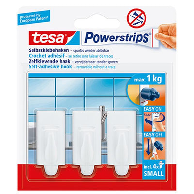 Tesa 1002617 - powerstr.small tendance blanc | 6 pièces
