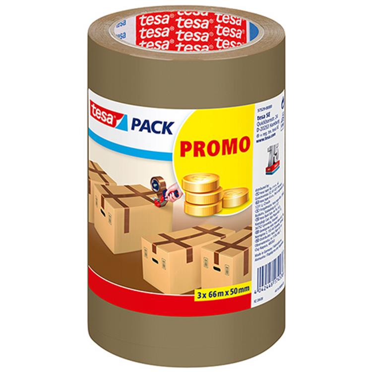 Tesa 1005057 - pack standard 3 rouleaux standard marron 66:50 | 3 pièces