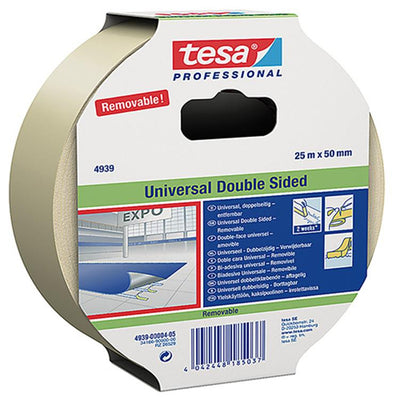 Tesa professional 1059200 - ruban adhésif pour tapis amovible 25m 50mm | 6 pièces