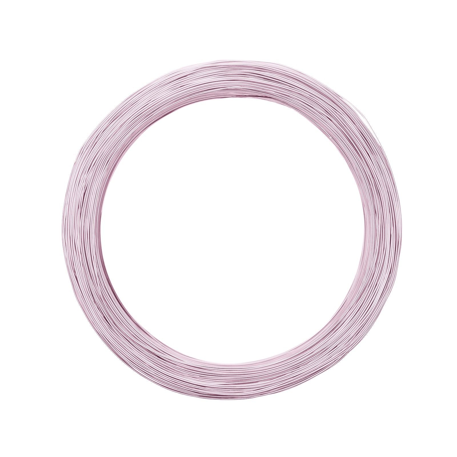 Vaessen creative • fil d'aluminium 500g 365mx0,8mm rose