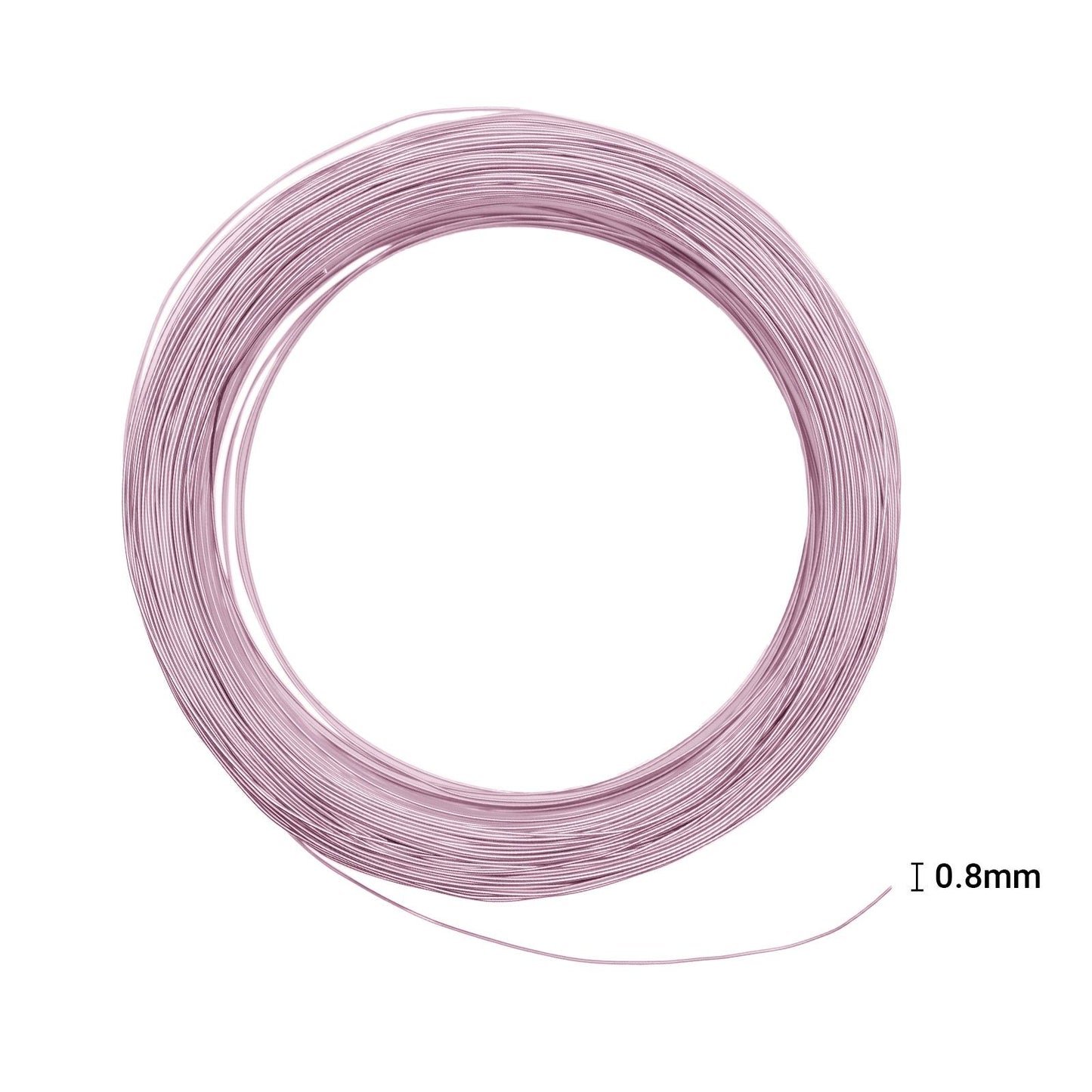 Vaessen creative • fil d'aluminium 500g 365mx0,8mm rose