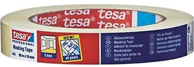 Tesa professionnel 1009780 - 4323 ruban de masquage 50 m x 19 mm | 16 pièces