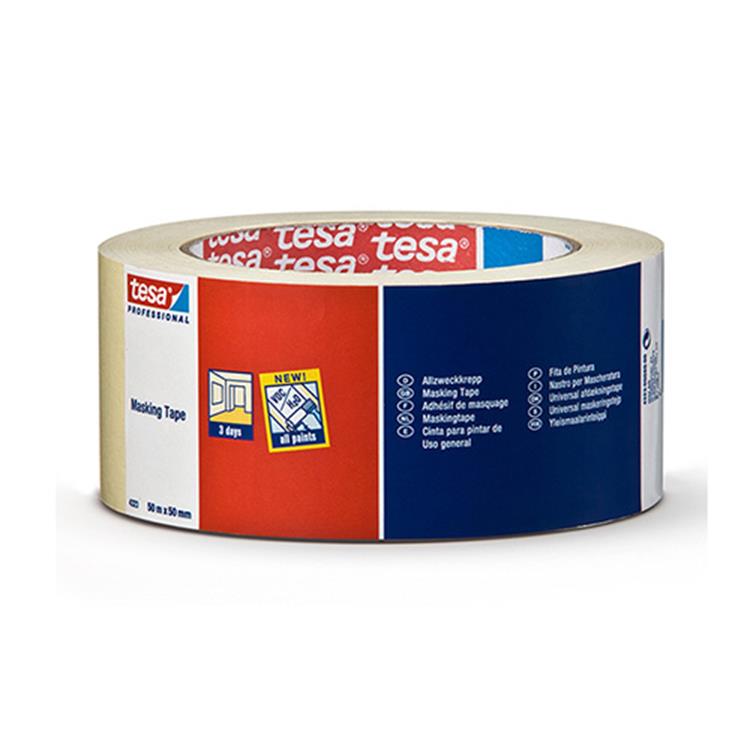 Tesa professionnel 1009784 - 4323 ruban de masquage 50 m x 50 mm | 6 pièces