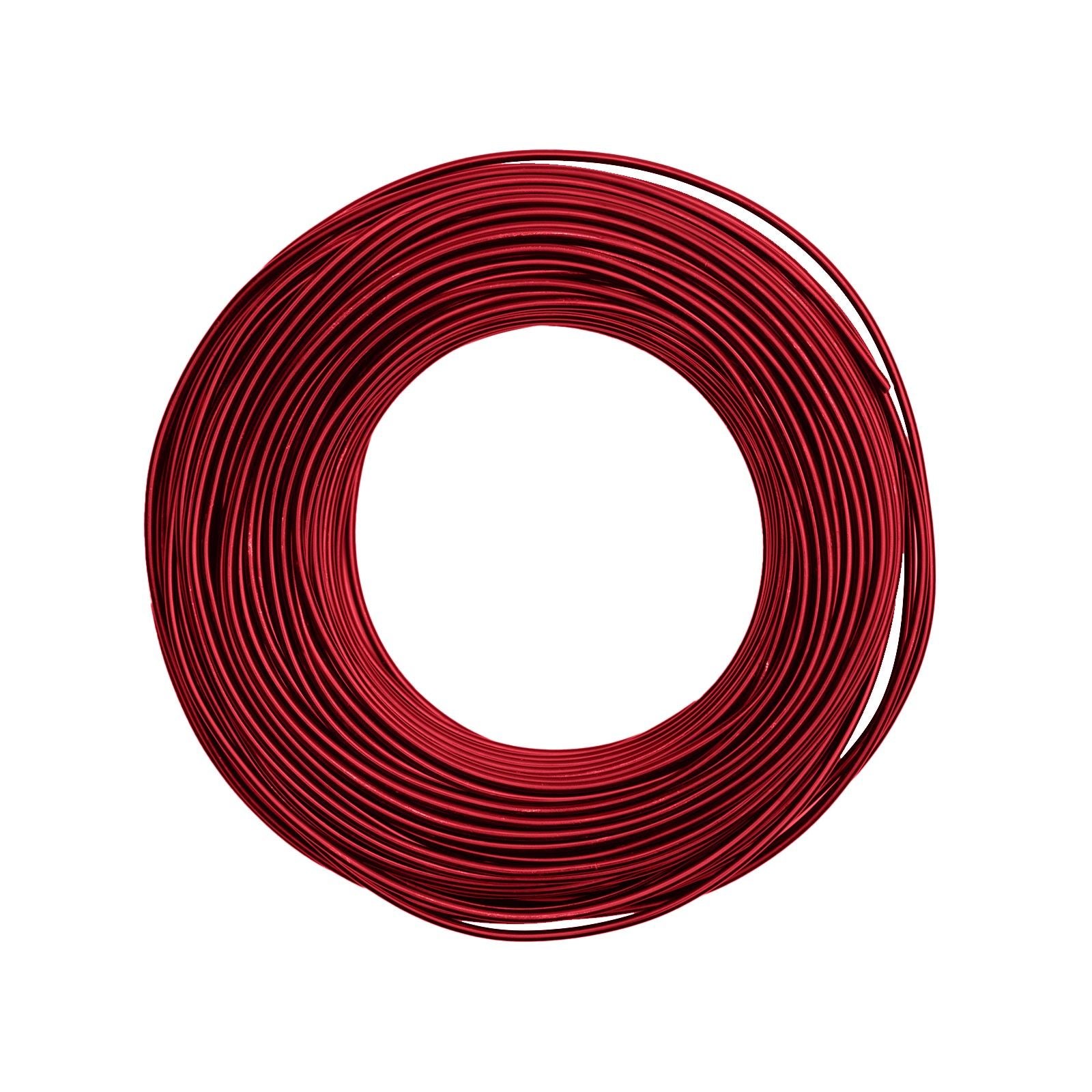 Vaessen creative • fil aluminium 500g 37mx2,5mm rouge