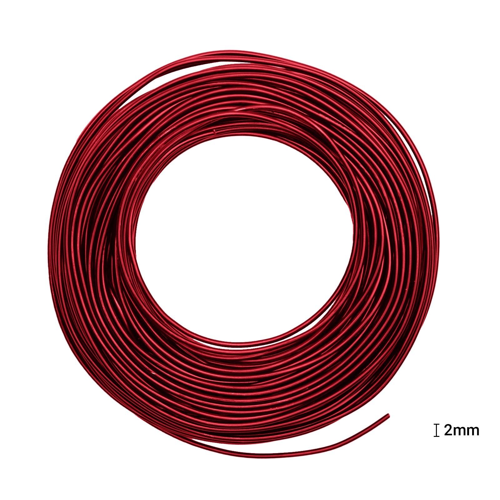 Vaessen creative • fil aluminium 500g 37mx2,5mm rouge