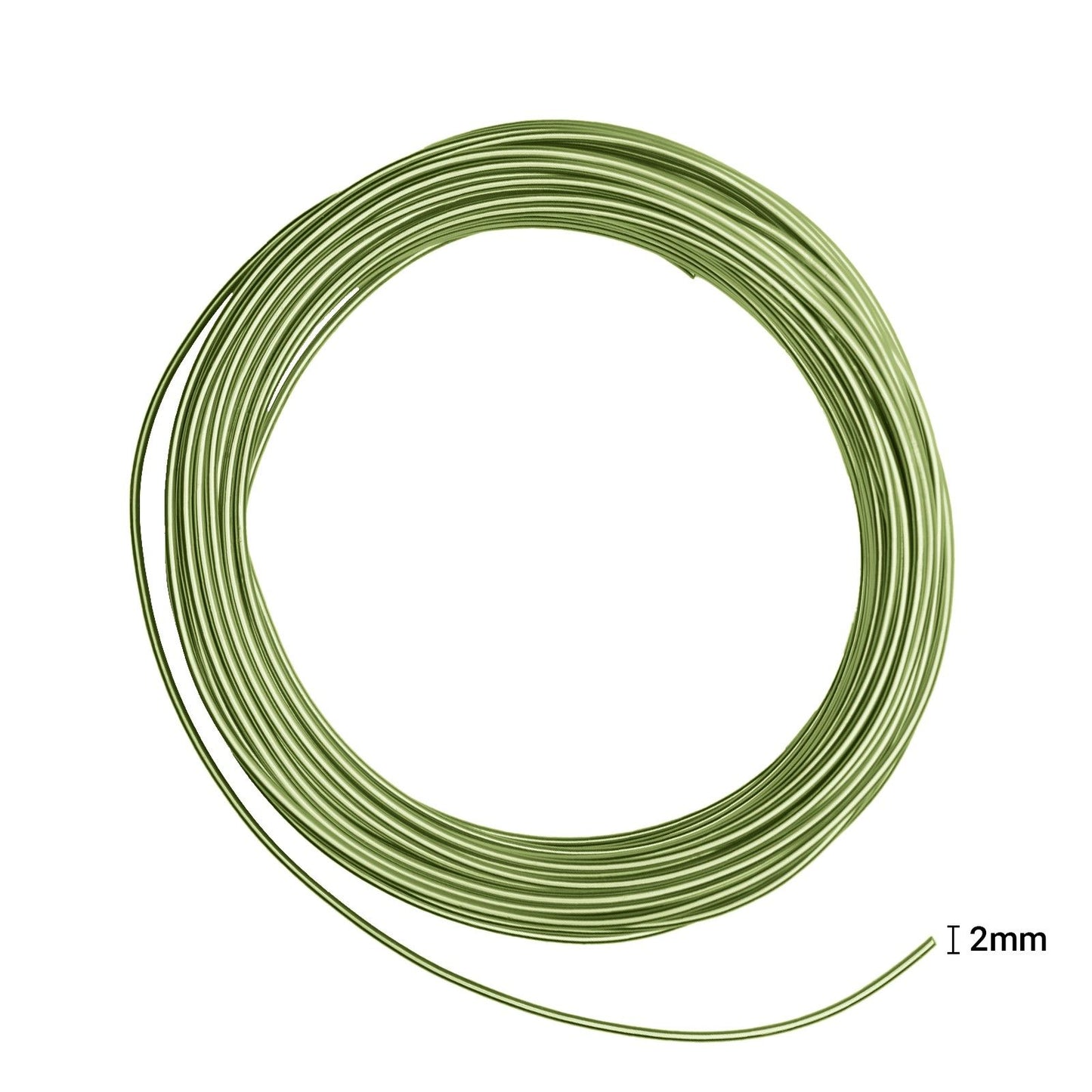 Vaessen creative • fil aluminium 500g 37mx2,5mm vert pomme