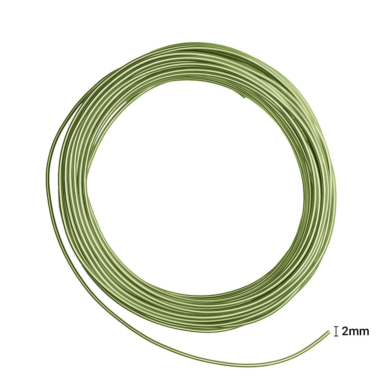 Vaessen creative • fil aluminium 500g 37mx2,5mm vert pomme