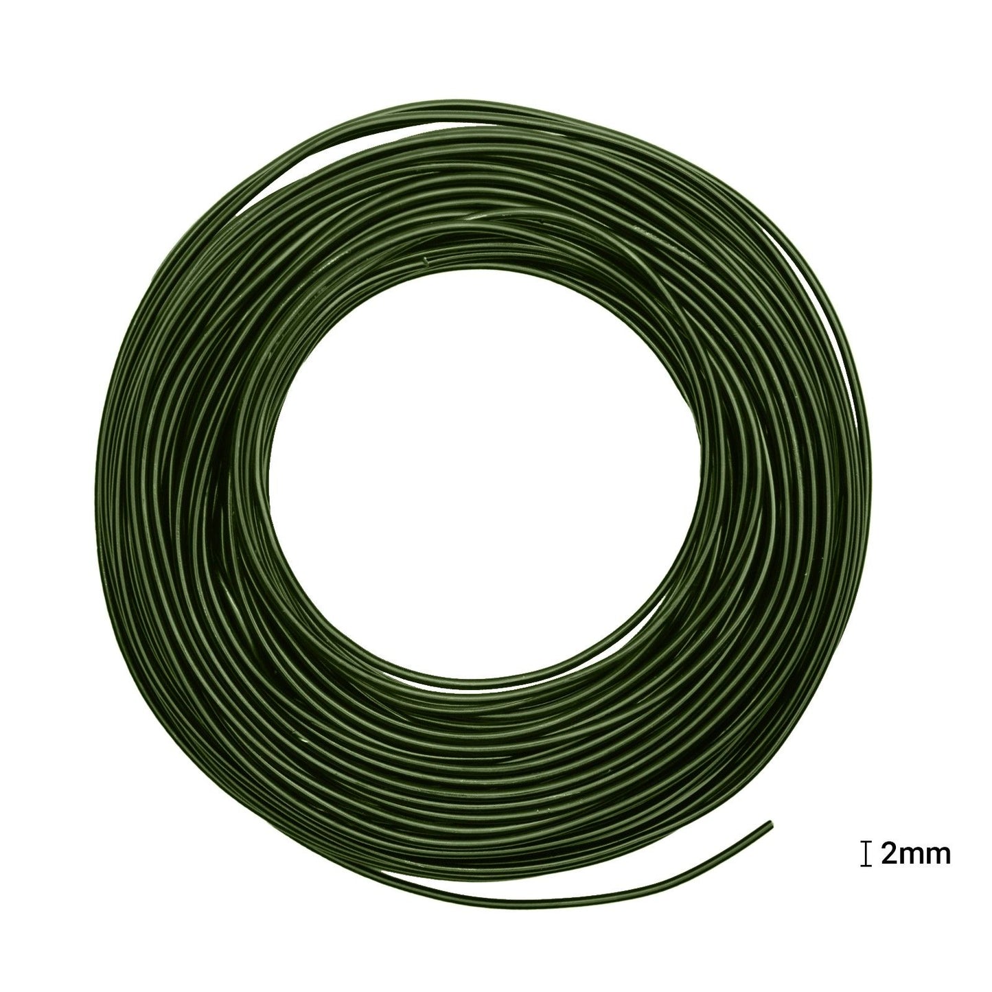 Vaessen creative • fil d'aluminium 500g 37mx2,5mm vert foncé