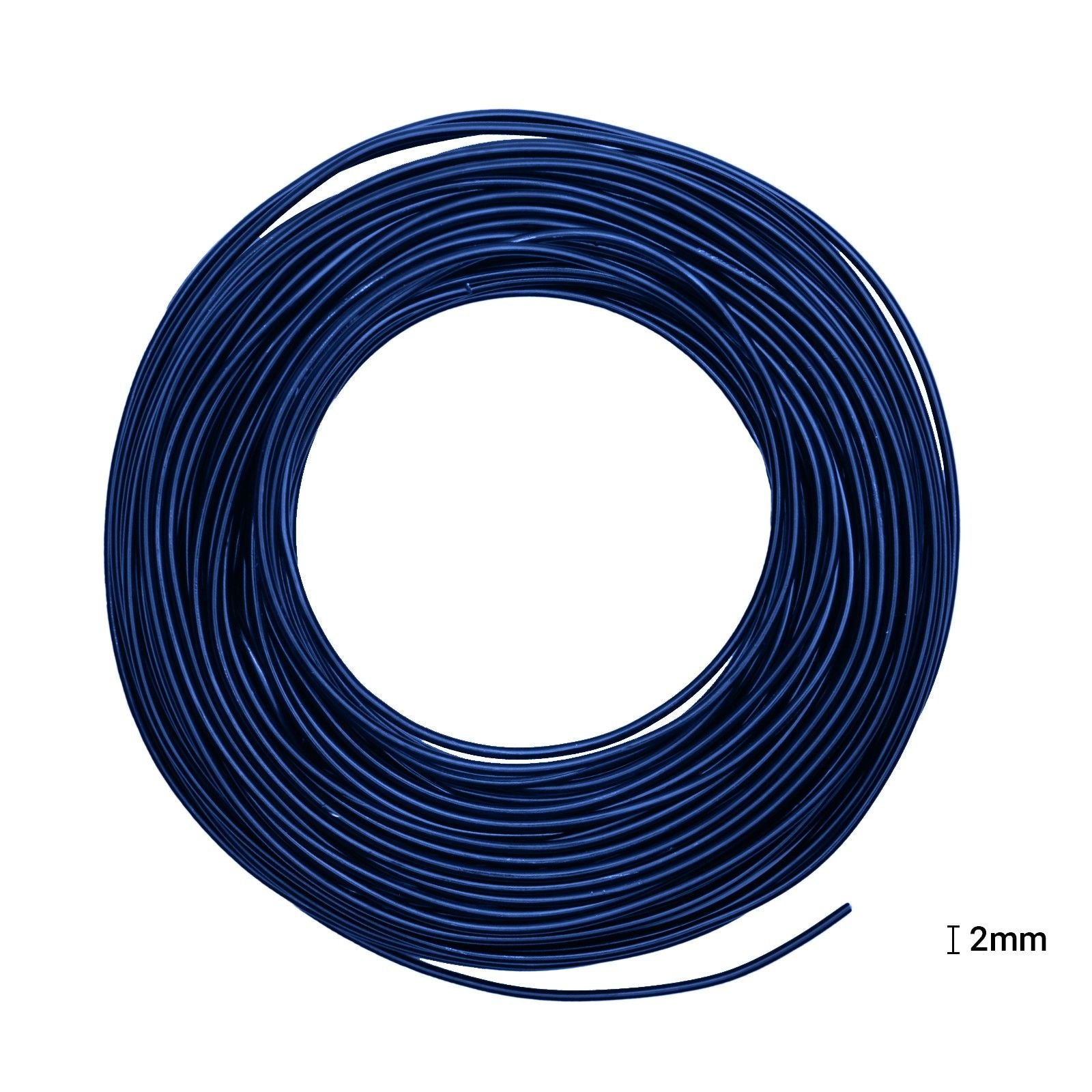 Vaessen creative • fil aluminium 500g 37mx2,5mm bleu roi