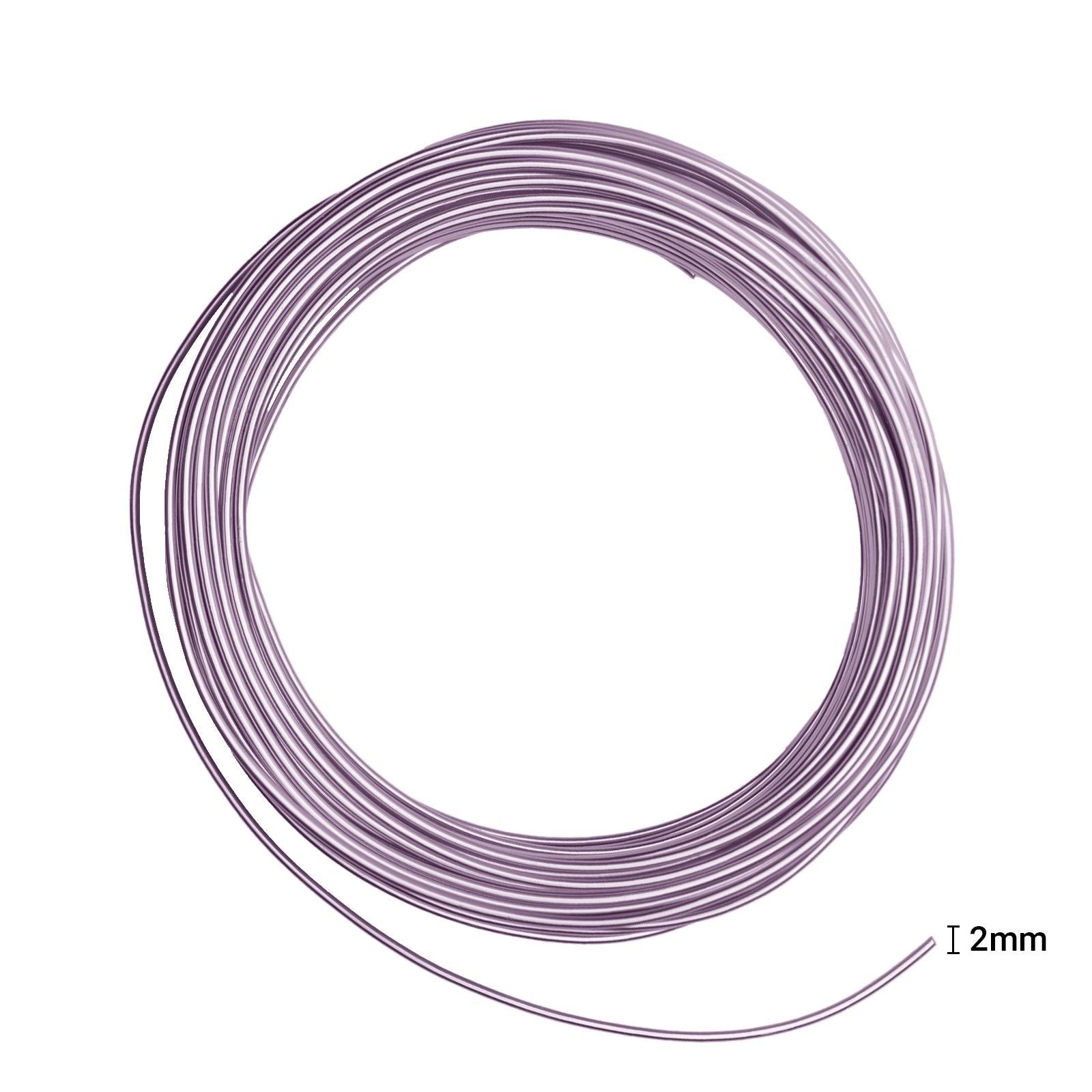 Vaessen creative • fil d'aluminium 500g 37mx2,5mm lilas tendre