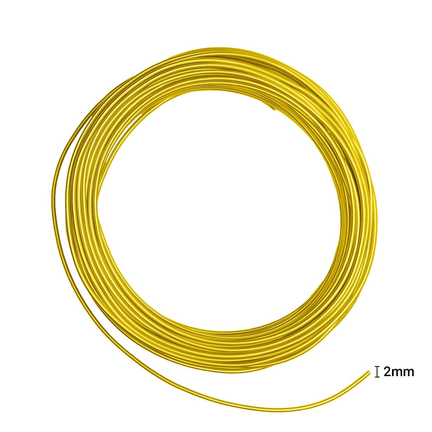 Vaessen creative • fil aluminium 500g 37mx2,5mm jaune soleil