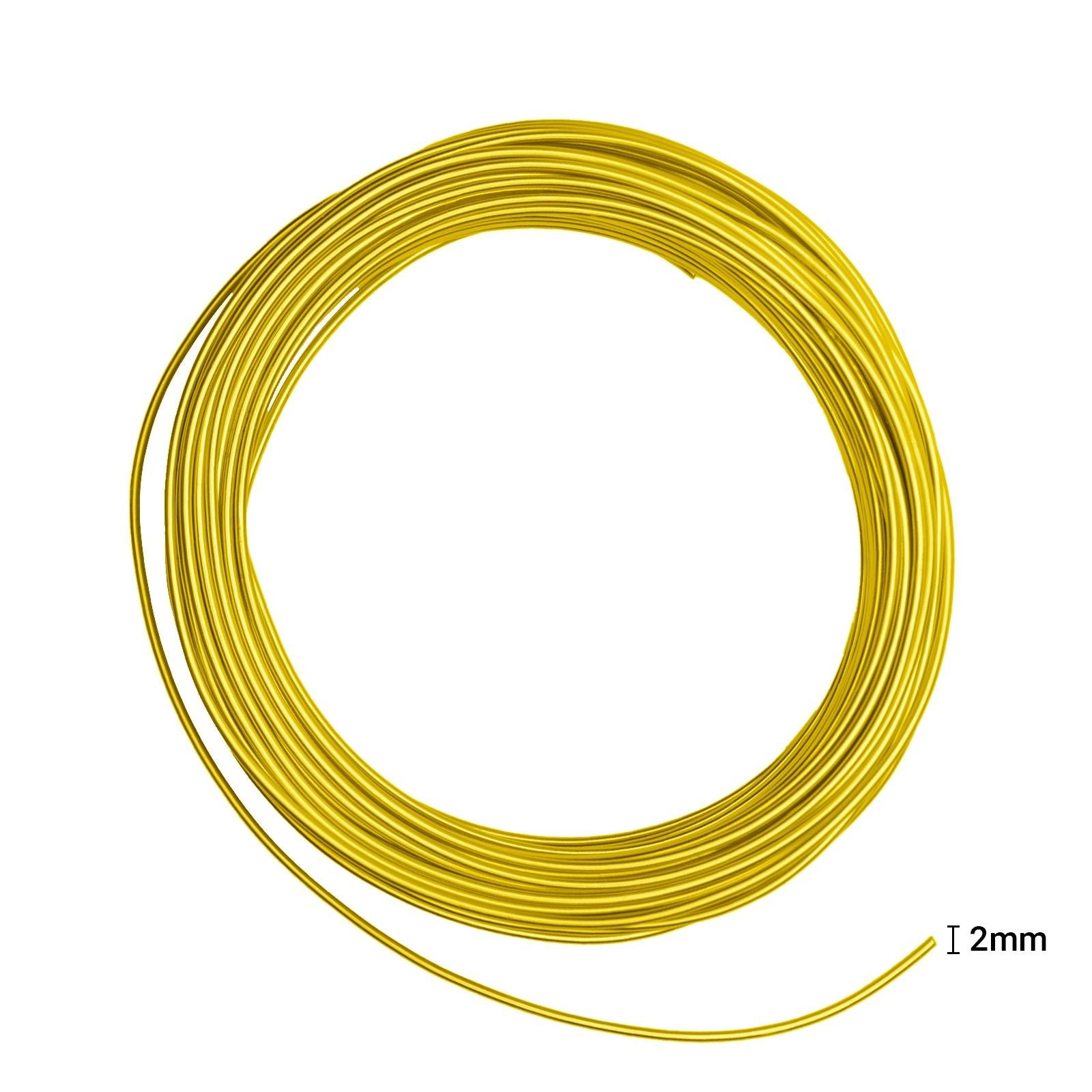 Vaessen creative • fil aluminium 500g 37mx2,5mm jaune soleil