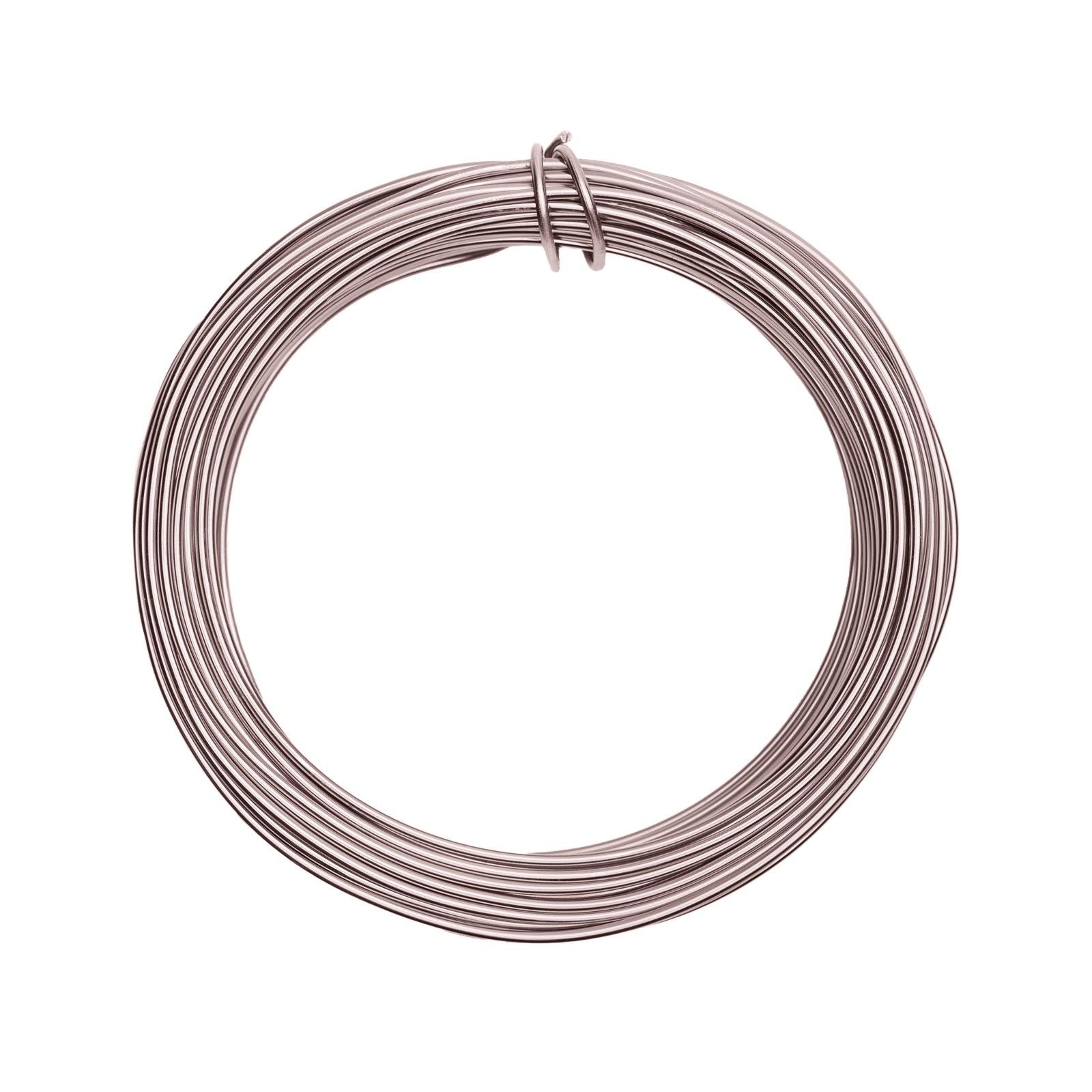 Vaessen creative • fil aluminium 500g 37mx2,5mm rose brumeux