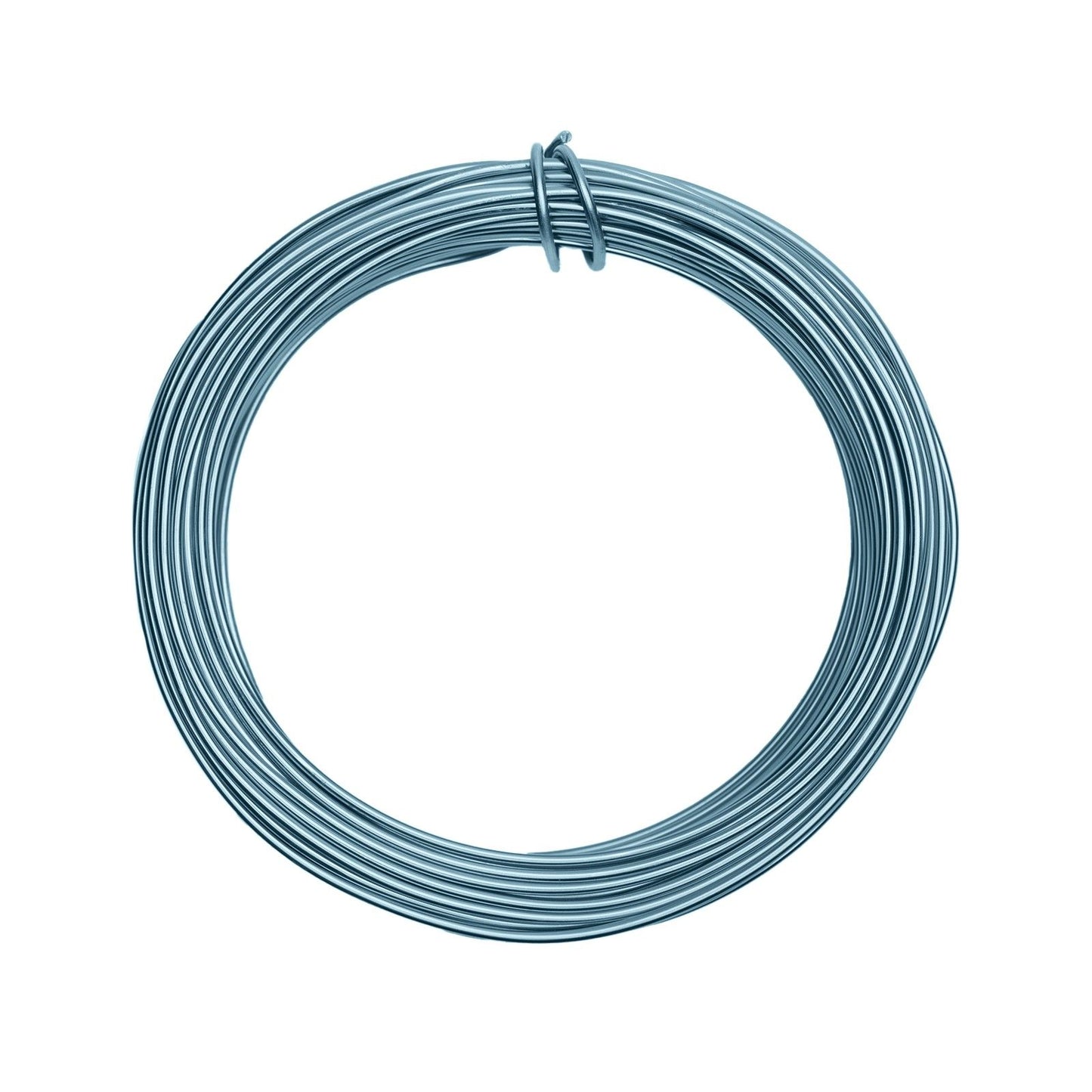 Vaessen creative • fil d'aluminium 500g 37mx2,5mm bleu glacier