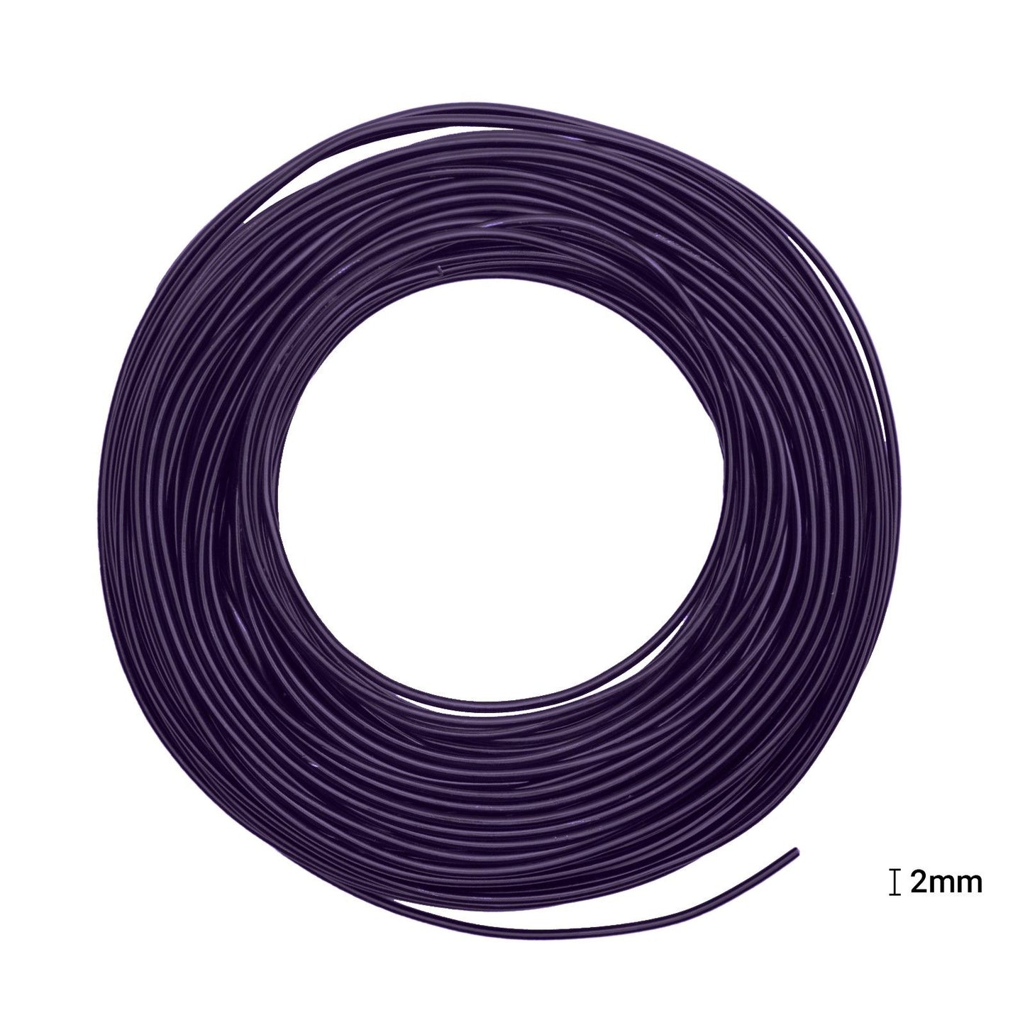 Vaessen creative • fil aluminium 500g 37mx2,5mm aubergine
