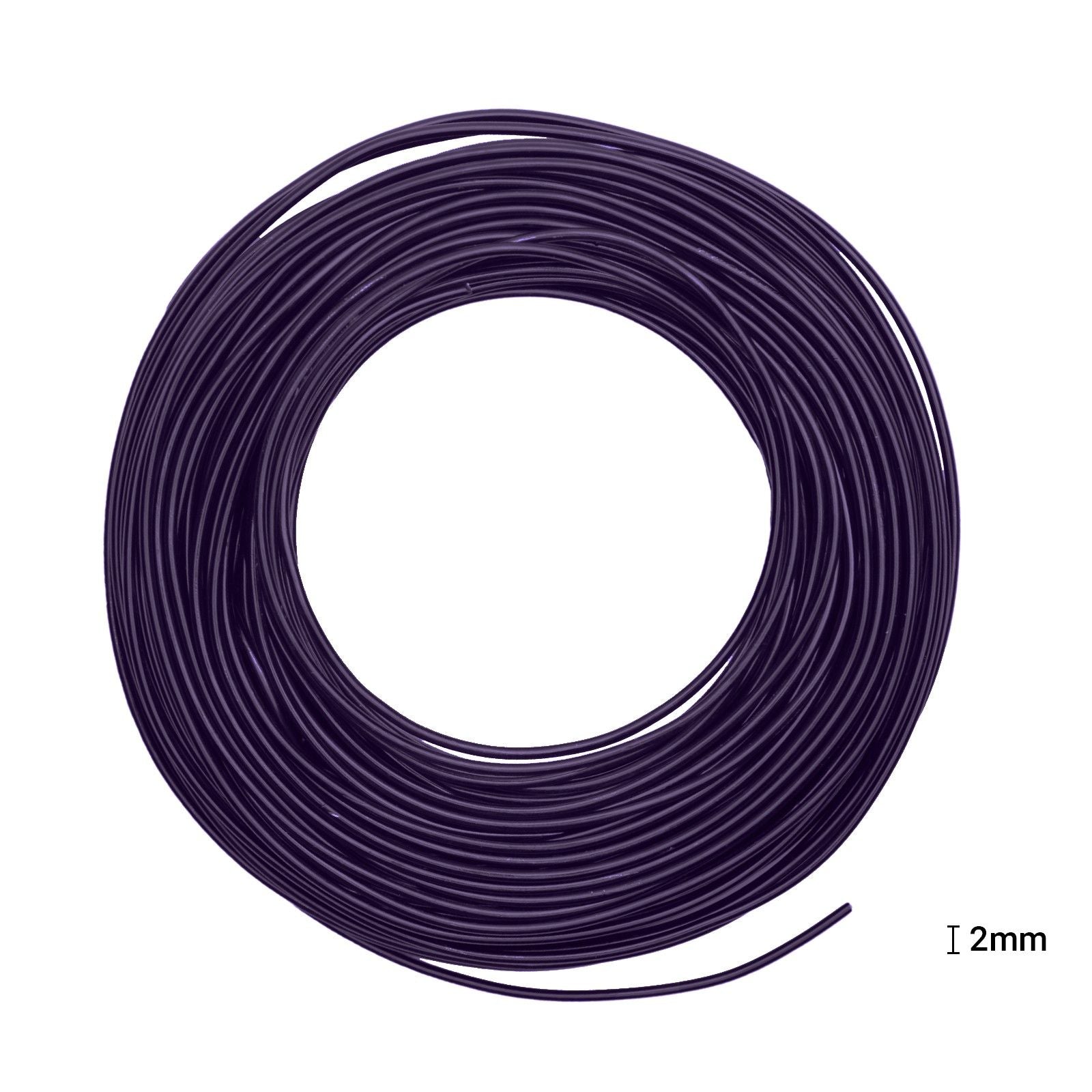 Vaessen creative • fil aluminium 500g 37mx2,5mm aubergine