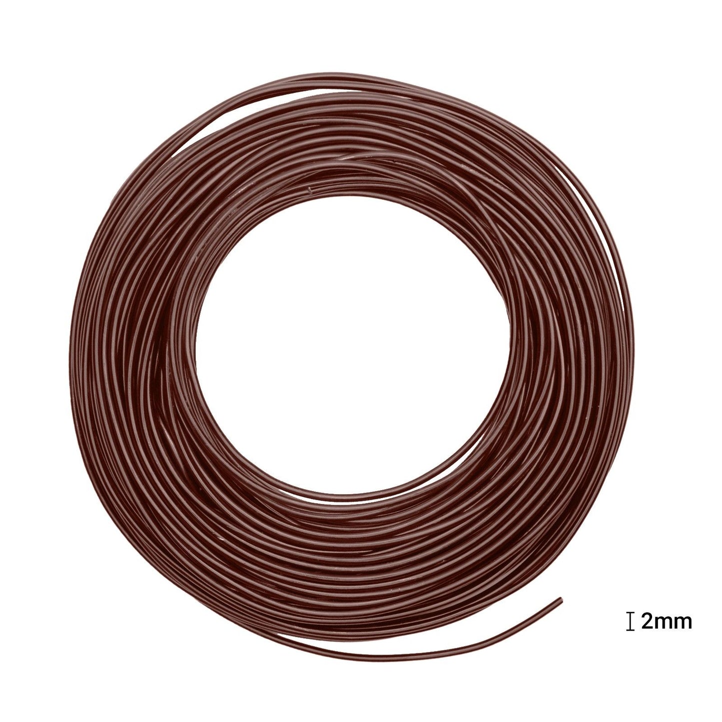 Vaessen creative • fil d'aluminium 500g 37mx2,5mm marron chocolat mat